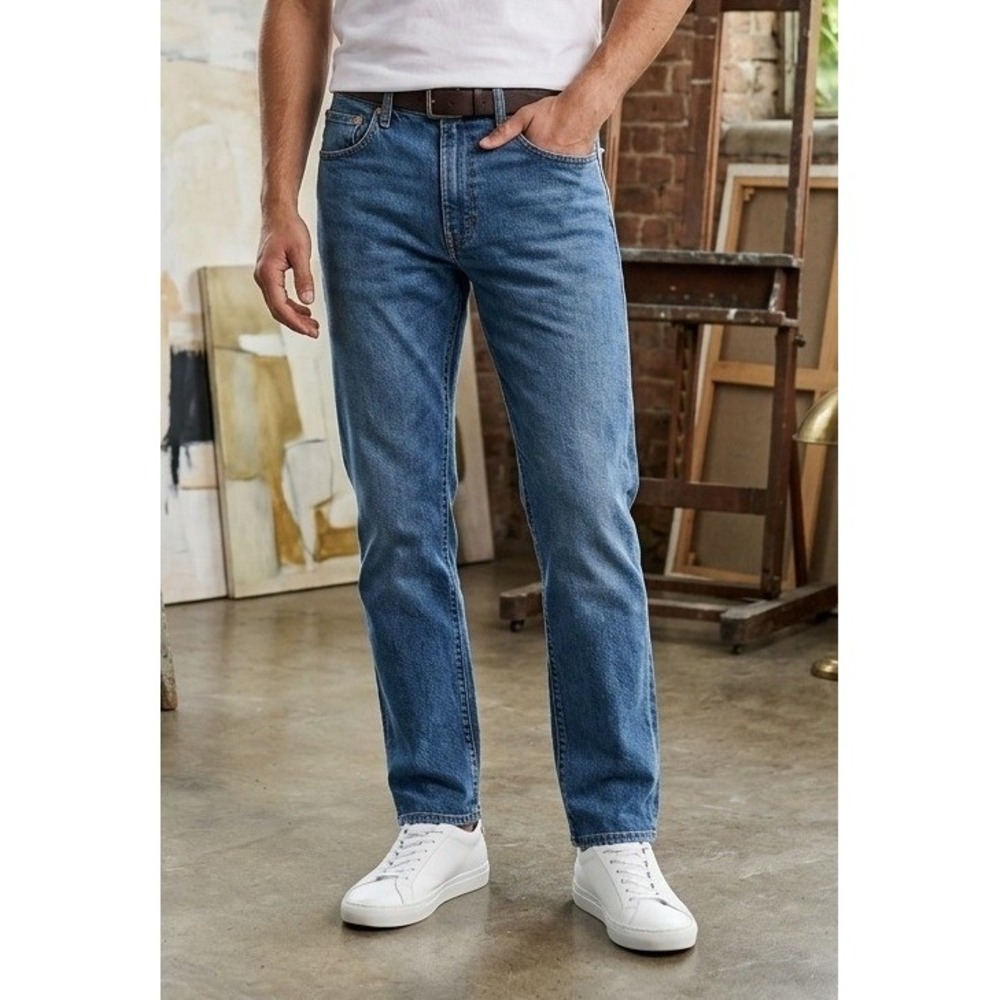 Levi's 511 Standard Slim Fit Blue Denim Jeans Men's 32x30 Medium Wash Stretch